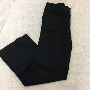 Loft black cotton trousers